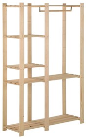 Appendiabiti 110x38x170 Cm İn Legno Massello Di Pino /