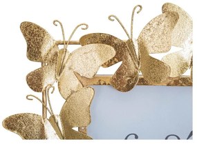 Cornice in metallo color oro 28x30,5 cm Butterfly - Mauro Ferretti