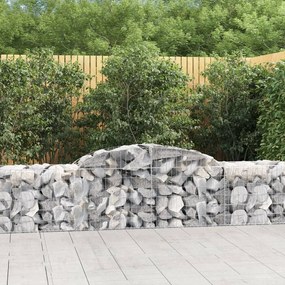 Cesto Gabbione Ad Arco 300x50x60/80 Cm Ferro Zincato /