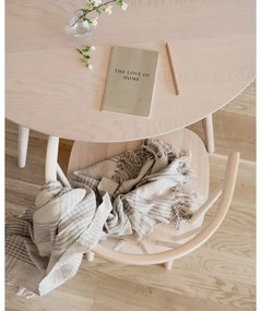 Tavolo da pranzo rotondo con piano in rovere 115x115 cm Yumi - Rowico