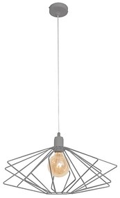 Lampadario SATURN 1xE27/15W/230V grigio