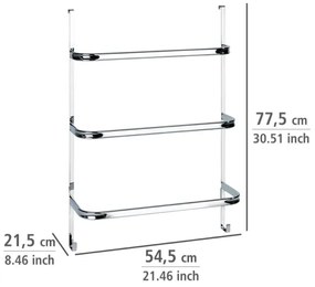 WENKO 24025100 - Porta asciugamani IRPINIA 54,5x77,5 cm cromo lucido