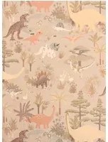Majvillan Carta da parati Dinosaur Vibes - Sandy Beige