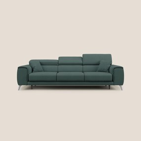 Fusion divano con 3 sedute allungabili in tessuto smacchiabile T05 verde