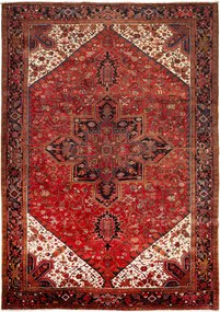 Heriz Tappeto 340x240 Blu (Iran) Annodato A Mano