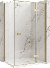 Cabina doccia Rea Atlas 100x90 Brush Gold