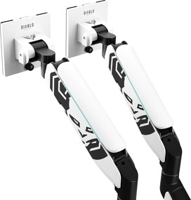 Supporto Doppio per Monitor da 49 Pollici Bianco e Nero X-Arm Dual RGB
