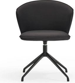 Set di sedie da pranzo nera in imbottito 2 pz Add – Teulat