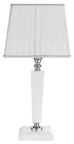 Lume da tavolo 20x44 cm CHERUBINI in vetro e cristallo ottico Bianco