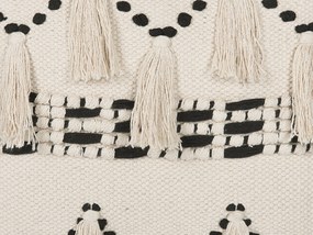 Set di 2 cuscini 45 x 45 cm Beige e nero THONDI Beliani