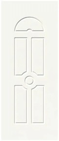 Pannello per porta d'ingresso P087 pellicolato pvc bianco L 92  x H 210.5 cm, Sp 6 mm apertura reversibile