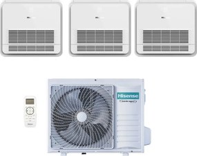 Hisense - Climatizzatore Condizionatore Trial Split Console 9+9+12 con 3AMW72U4RJC R-32 Wi-Fi Optional Con Telecomando di Serie 9000+9000+12000