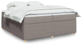 Giroletto A Molle Con Materasso Tortora 200x200 Cm İn Tessuto /