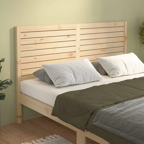 Testiera per Letto 206x4x100 cm in Legno Massello di Pino