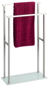 WENKO 23438100 - Porta asciugamani DEBAR 20x83 cm acciaio inox/satinato/bianco