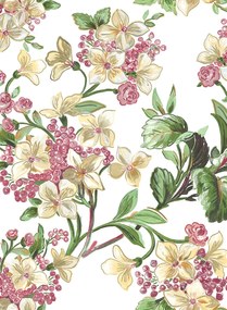 Coordonne Tapete Flowery - White