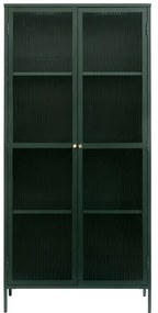 Vetrina in metallo verde scuro 90x190 cm Bronco - Unique Furniture