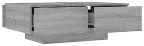 Tavolino da salotto grigio sonoma 90x60x31 cm legno multistrato