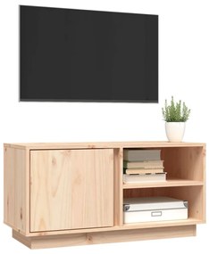 Mobile porta tv 80x35x40,5 cm in legno massello di pino