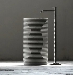 Antonio Lupi Introverso3 Lavabo freestanding A Terra 45x85 cm In Marmo Carrara