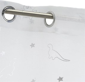Tenda sottile bianca/argentata 140x260 cm Dinos – Casa Selección