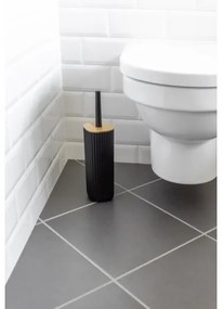 WENKO 25304100 - Set WC ROTELLO 10x36 cm nero/marrone