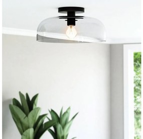 Alora Mood ALM-SYLVIA-SF-BK-CL - Plafoniera SYLVIA 1xE27/60W/230V nera