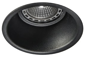 Set di 6 faretti da incasso moderni neri - Dept