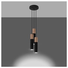 Lampada a sospensione nera ø 6 cm Paul - Nice Lamps