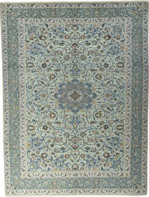 Kashan Tappeto persiano 410x310 Blu (Iran) Annodato A Mano