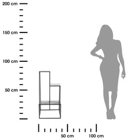 Portafiori KASKADA 85x40 cm nero