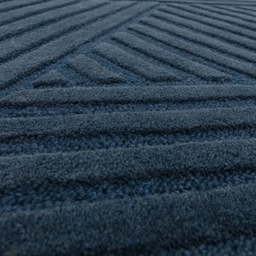 Tappeto in lana blu scuro 160x230 cm Hague - Asiatic Carpets