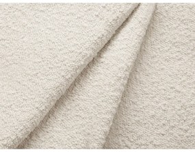 Divano angolare beige allungabile e con contenitore (con penisola a sinistra/con chaise lounge) con rivestimento in bouclé Kyoto – Cosmopolitan Design