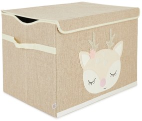 Bieco - Scatola portaoggetti con coperchio - cerbiatto Ella