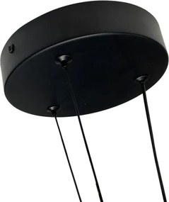 Lampadario a sospensione LED su cavo TRIANGLE LED/40W/230V 3000/4000/6000K Ø 60 cm nero