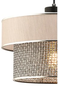 Lampada sospesa con cavo ERO 1xE27/60W/230V crema/grigio