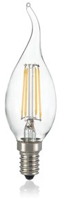 10 Lampadine Led Colpo Di Vento E14 4 Watt 4000K 450 Lm Trasparente