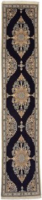 Nain Tappeto persiano 310x80 Blu (Iran) Annodato A Mano
