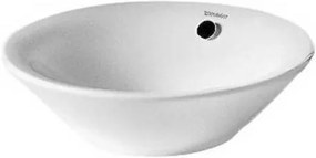 Lavabo 53 cm da appoggio Soprapiano Con Troppo Pieno Bianco Wondergliss Starck1 04085300001 Duravit