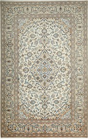 Kashan Tappeto 310x200 Beige (Iran) Annodato A Mano