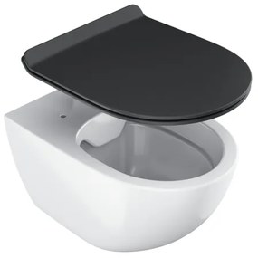 Ravak X01862 - Sedile WC a chiusura rallentata SoftClose VITA SLIM, nero