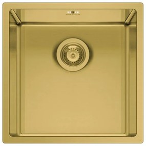 Lavello sottotop 1 vasca PYRAMIS Astris L 40 x L 40 cm oro