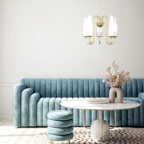 Zuma Line 1127 - Lampadario a sospensione con catena MAGNUM 5xE14/40W/230V oro