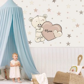Adesivo cameretta per bambini - Orsetti con stelle | Inspio