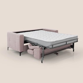 Gardenia divano letto materasso alto 18 cm con poggiatesta reclinabili e rivestimento impermeabile T02 rosa