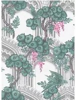 Cole & Son Carta da parati Balon - Teal / Pink