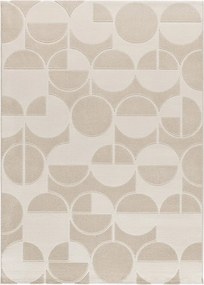 Tappeto color crema/avorio 160x230 cm Flora – Universal