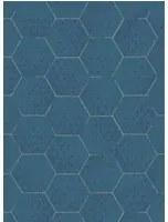 Eijffinger Carta da parati Enso 6 - Blau/ Gold