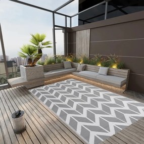 Tappeto Da Esterno Arakıl Grigio 190x290 Cm İn Pp /
