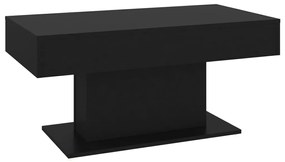 Tavolino da salotto nero 96x50x45 cm in legno multistrato